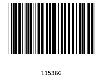 Barra Código, Code 39 11536