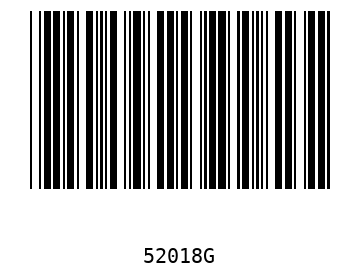 Barra Código, Code 39 52018
