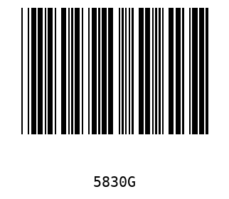 Barra Código, Code 39 5830