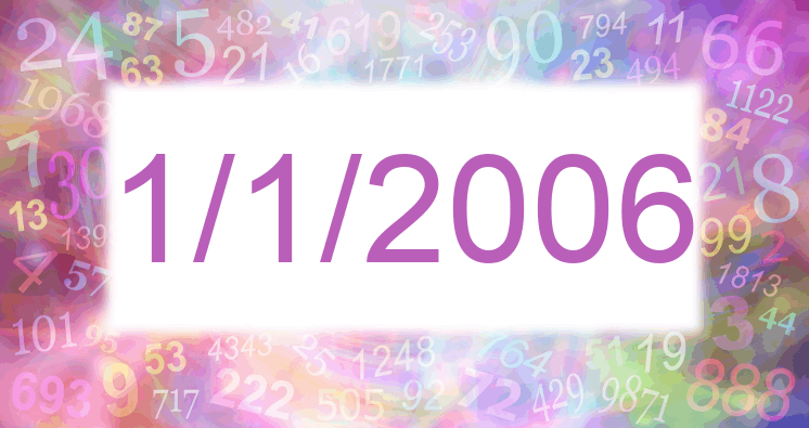 Numerología de la fecha 1/1/2006