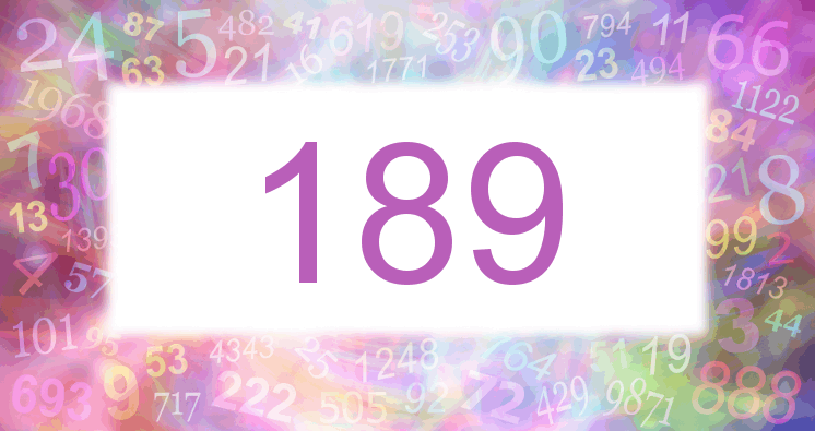 Sueño con el número 189