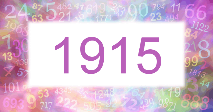 Sueño con el número 1915