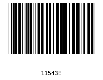 Barra Código, Code 39 11543