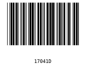 Barra Código, Code 39 17041