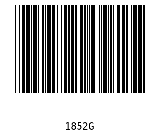 Barra Código, Code 39 1852