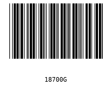 Barra Código, Code 39 18700