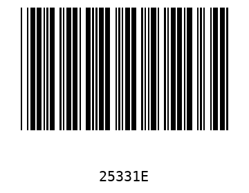 Barra Código, Code 39 25331