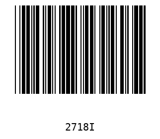Barra Código, Code 39 2718