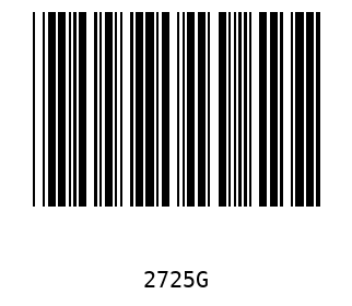 Barra Código, Code 39 2725