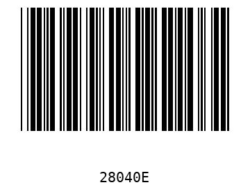 Barra Código, Code 39 28040