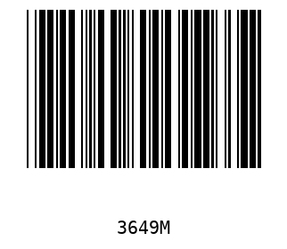 Barra Código, Code 39 3649