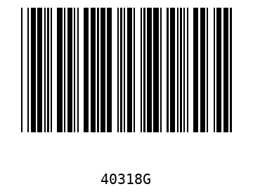 Barra Código, Code 39 40318