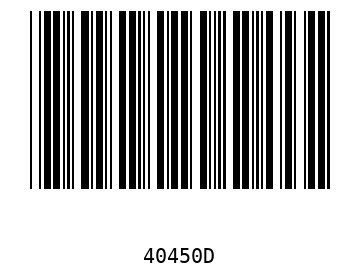 Barra Código, Code 39 40450
