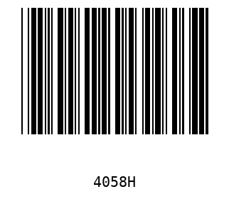 Barra Código, Code 39 4058