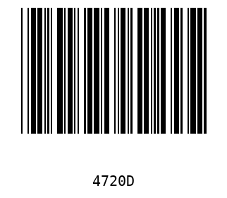 Barra Código, Code 39 4720