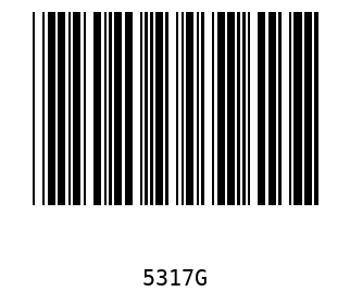 Barra Código, Code 39 5317