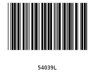 Barra Código, Code 39 54039