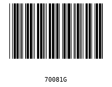 Barra Código, Code 39 70081