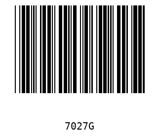 Barra Código, Code 39 7027
