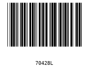 Barra Código, Code 39 70428