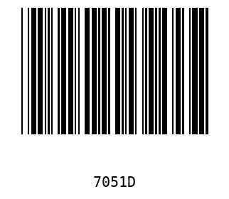 Barra Código, Code 39 7051