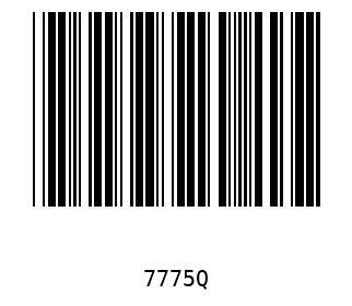 Barra Código, Code 39 7775