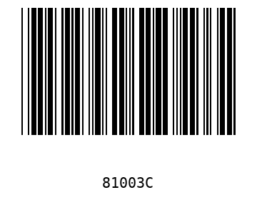 Barra Código, Code 39 81003