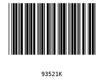 Barra Código, Code 39 93521