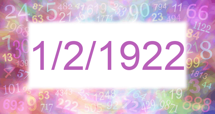 Numerología de la fecha 1/2/1922