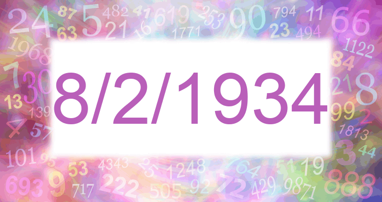 Numerología de la fecha 8/2/1934