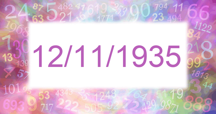 Numerología de la fecha 12/11/1935
