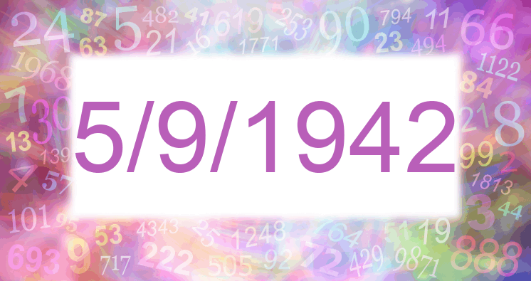 Numerología de la fecha 5/9/1942