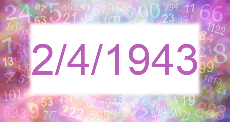 Numerología de la fecha 2/4/1943