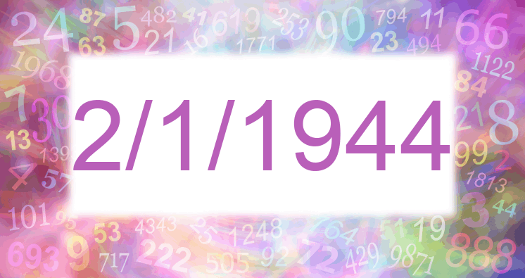 Numerología de la fecha 2/1/1944