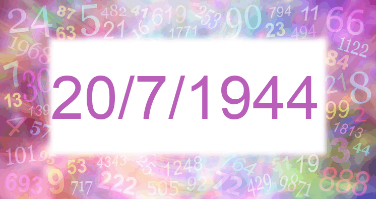 Numerología de la fecha 20/7/1944