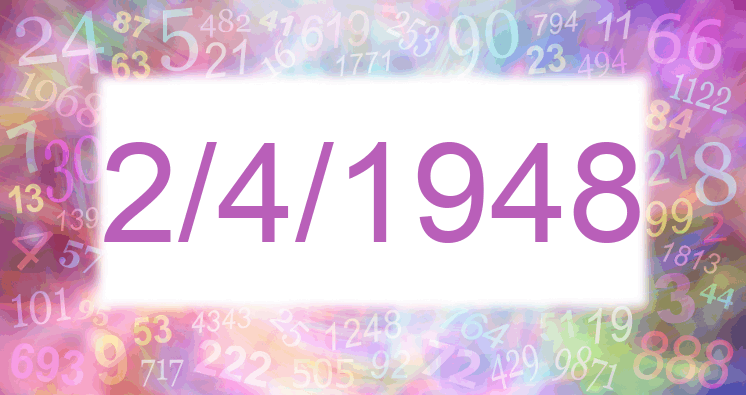 Numerología de la fecha 2/4/1948