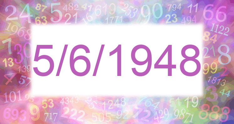 Numerología de la fecha 5/6/1948
