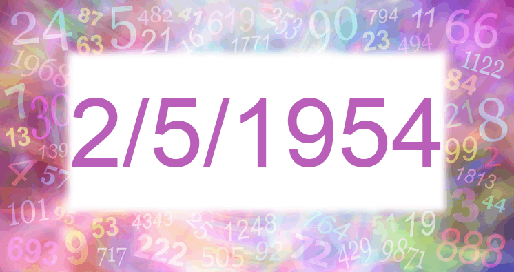 Numerología de la fecha 2/5/1954