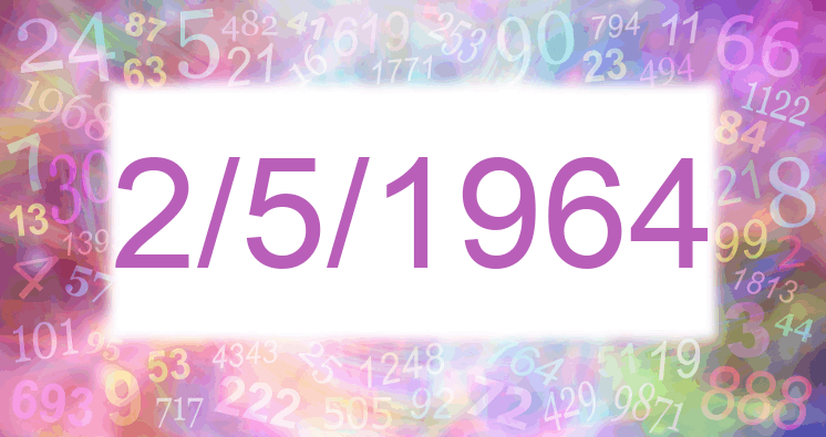 Numerología de la fecha 2/5/1964