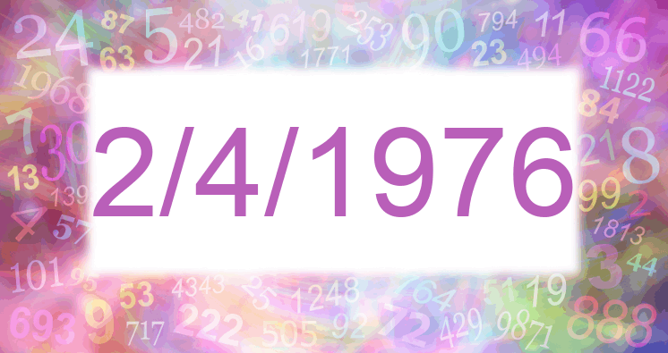 Numerología de la fecha 2/4/1976