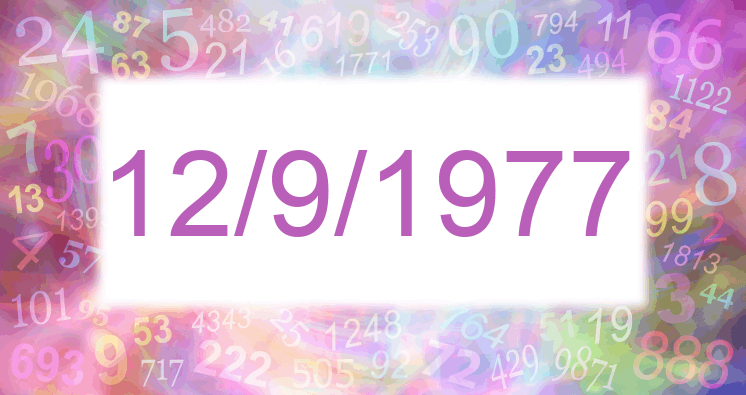 Numerología de la fecha 12/9/1977