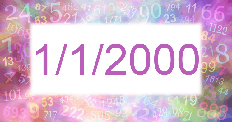 Numerología de la fecha 1/1/2000