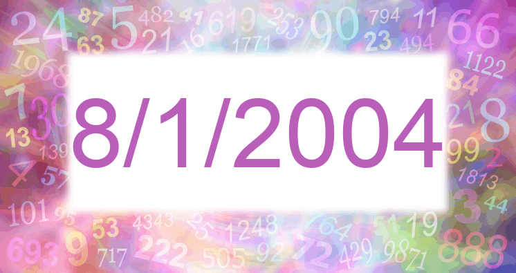 Numerología de la fecha 8/1/2004