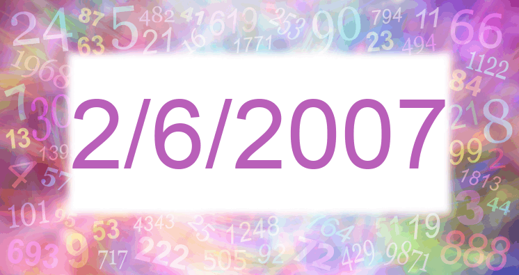 Numerología de la fecha 2/6/2007