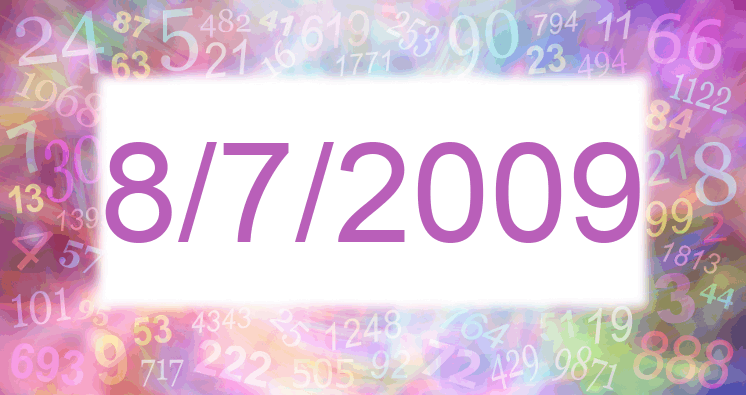Numerología de la fecha 8/7/2009