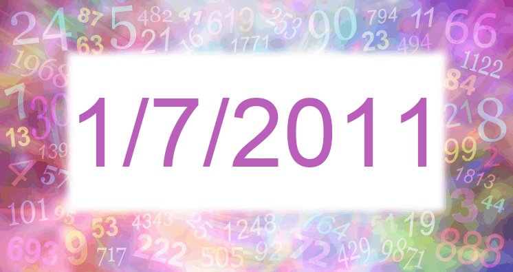 Numerología de la fecha 1/7/2011