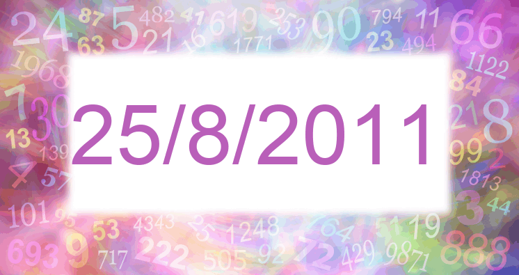 Numerología de la fecha 25/8/2011