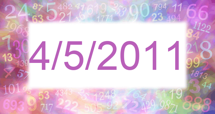 Numerología de la fecha 4/5/2011