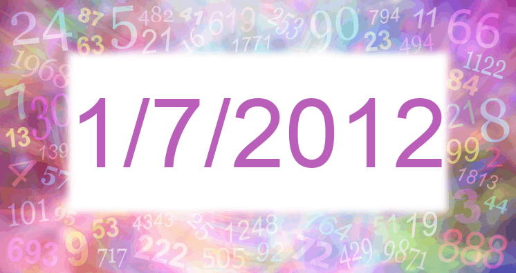 Numerología de la fecha 1/7/2012