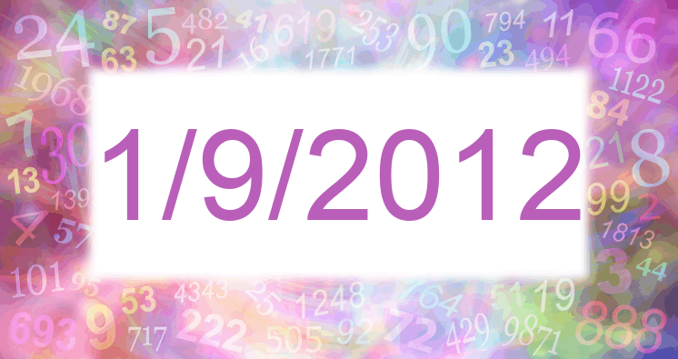 Numerología de la fecha 1/9/2012